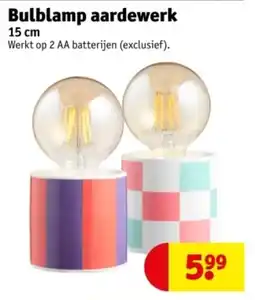 Kruidvat Bulblamp aardewerk aanbieding