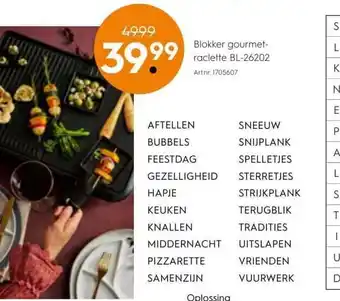 Blokker Blokker gourmetraclette BL-26202 aanbieding