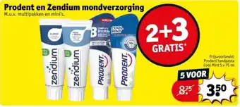 Kruidvat Prodent en Zendium mondverzorging aanbieding