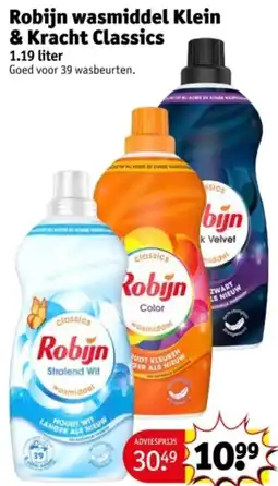 Kruidvat Robijn wasmiddel Klein & Kracht Classics aanbieding