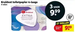 Kruidvat Kruidvat toiletpapier 4-laags aanbieding