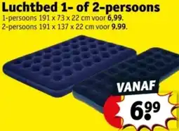 Kruidvat Luchtbed 1- of 2-persoons aanbieding