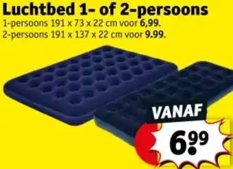 Kruidvat Luchtbed 1- of 2-persoons aanbieding