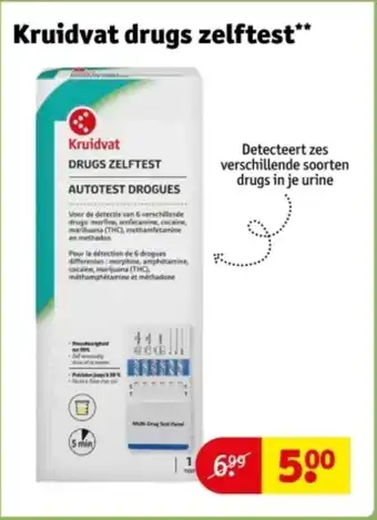 Kruidvat Kruidvat drugs zelftest aanbieding
