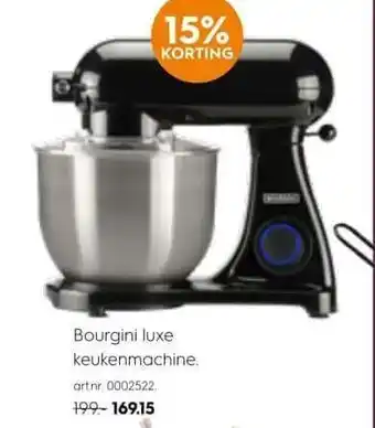 Blokker Bourgini luxe keukenmachine aanbieding