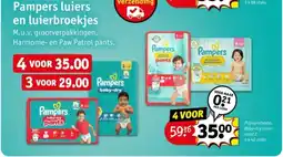 Kruidvat Pampers luiers en luierbroekjes aanbieding