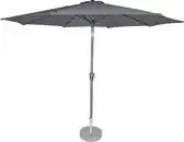 Bol.com Kopu Calma Parasol Rond 300 cm met Windvanger - Grijs aanbieding