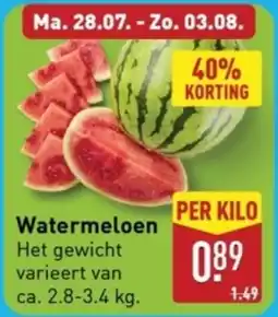 ALDI Watermeloen aanbieding