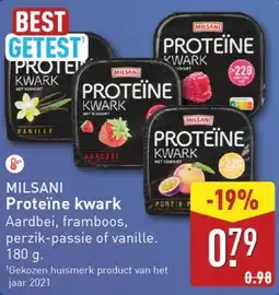 ALDI MILSANI Proteïne kwark aanbieding