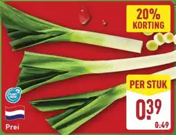 ALDI Prei aanbieding