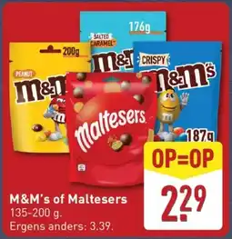 ALDI M&M's of Maltesers aanbieding
