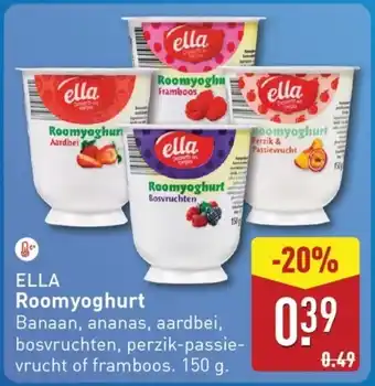 ALDI Ella Roomyoghurt aanbieding