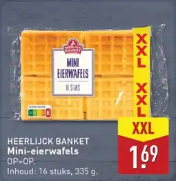 ALDI Heerlijck Banket Mini-eierwafels aanbieding