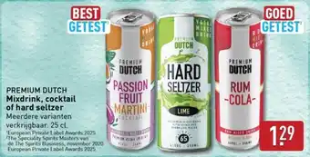 ALDI PREMIUM DUTCH Mixdrink, cocktail of hard seltzer aanbieding