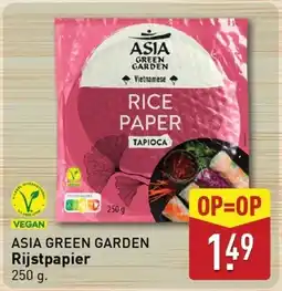 ALDI ASIA GREEN GARDEN Rijstpapier aanbieding