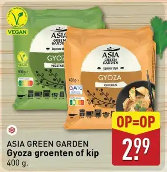 ALDI ASIA GREEN GARDEN Gyoza groenten of kip aanbieding
