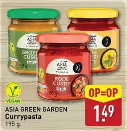 ALDI ASIA GREEN GARDEN Currypasta aanbieding