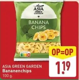 ALDI ASIA GREEN GARDEN Bananenchips aanbieding