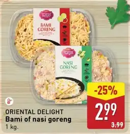 ALDI ORIENTAL DELIGHT Bami of nasi goreng aanbieding