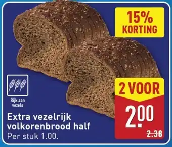 ALDI Extra vezelrijk volkorenbrood half aanbieding