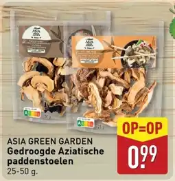 ALDI ASIA GREEN GARDEN Gedroogde Aziatische paddenstoelen aanbieding