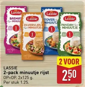 ALDI Lassie 2-pack minuutje rijst aanbieding