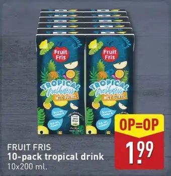 ALDI Fruit Fris 10-pack tropical drink aanbieding