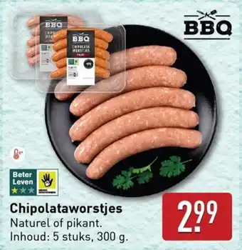 ALDI Chipolataworstjes aanbieding