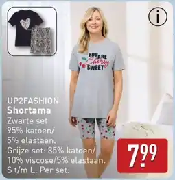 ALDI Up2fashion Shortama aanbieding