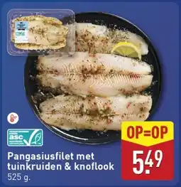 ALDI Pangasiusfilet met tuinkruiden & knoflook aanbieding