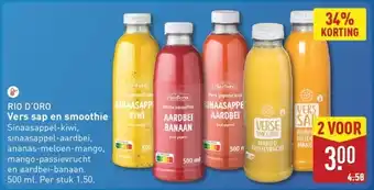 ALDI Rio d'oro Vers sap en smoothie aanbieding