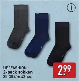 ALDI Up2fashion 2-pack sokken aanbieding