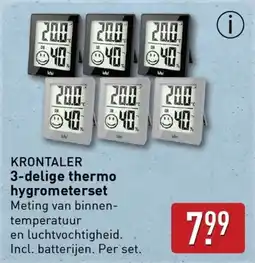 ALDI Krontaler Thermo Hygrometerset aanbieding