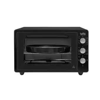 Bol.com Teffo - bakoven - dubbel glas - vrijstaande oven - 42L - met timer - zwart aanbieding