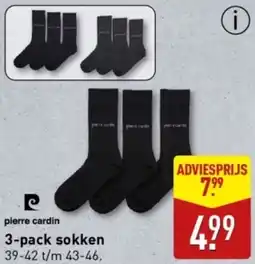 ALDI Pierre cardin 3 pack sokken aanbieding