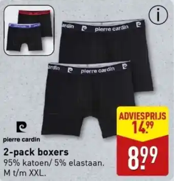 ALDI Pierre cardin 2 pack boxers aanbieding