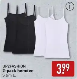 ALDI UP2FASHION 2 pack hemden aanbieding