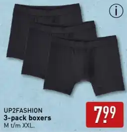 ALDI UP2FASHION 3 pack boxers aanbieding