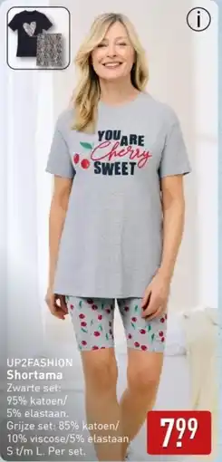 ALDI UP2FASHION Shortama aanbieding
