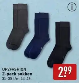 ALDI UP2FASHION 2 pack sokken aanbieding