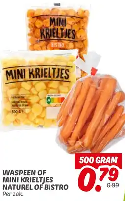Dekamarkt Waspeen of mini krieltjes naturel of bistro aanbieding