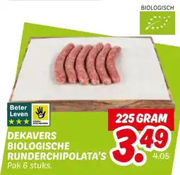 Dekamarkt Dekavers biologische runderchipolata's aanbieding