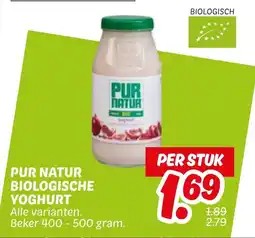 Dekamarkt Pur Natur Biologische Yoghurt aanbieding