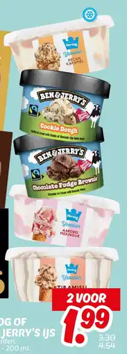 Dekamarkt Hertog of Ben & Jerry's Ijs aanbieding