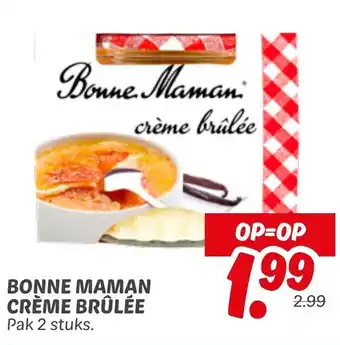 Dekamarkt Bonne Maman Crème Brûlée aanbieding