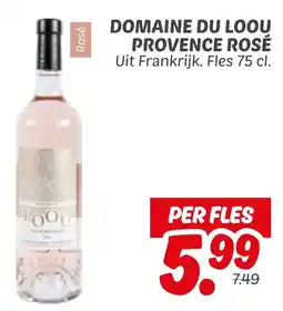 Dekamarkt Domaine Du Loou provence Rose aanbieding