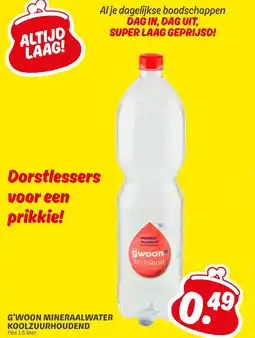 Dekamarkt G'woon Mineraalwater Koolzuurhoudend aanbieding