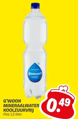 Dekamarkt G'woon mineraalwater koolzuurvrij aanbieding