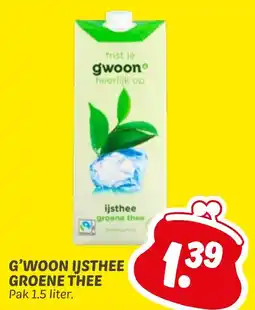 Dekamarkt G'woon Ijsthee Groene Thee aanbieding