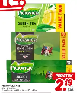 Dekamarkt Pickwick thee aanbieding